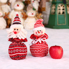 圣诞节用品圣诞老人雪人麋鹿针织苹果袋圣诞节儿童糖果袋礼物袋