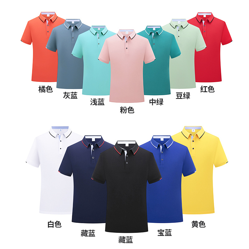 短袖工服po/制工作服印l细节图