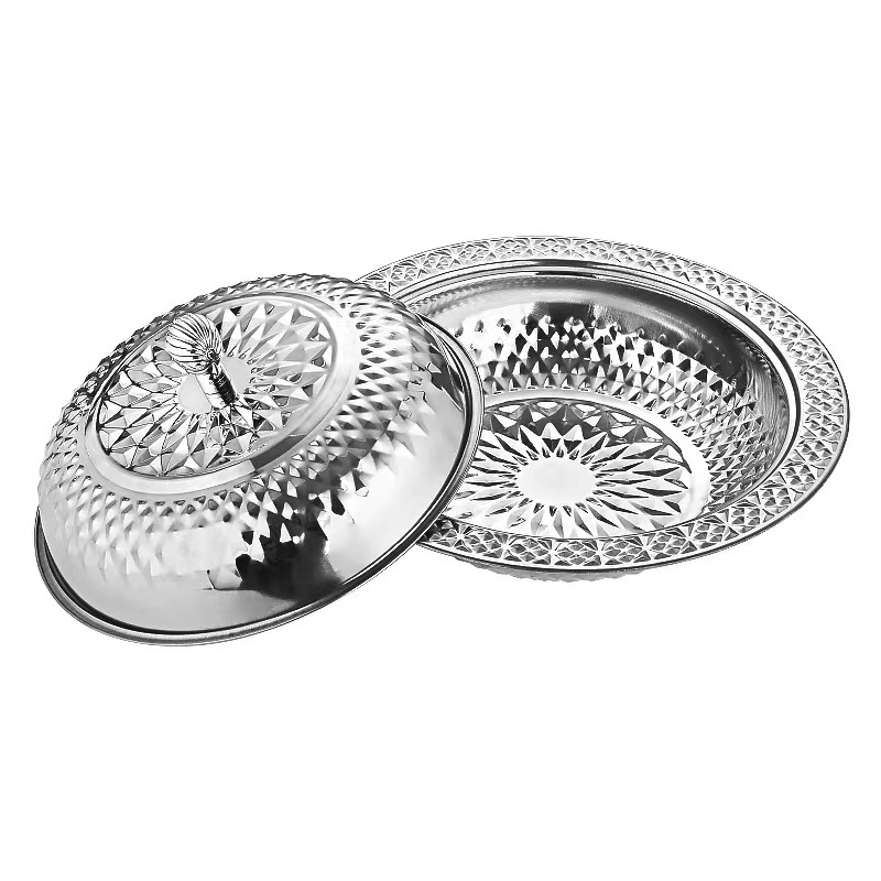 Stainless steel basin set covers, African export stainless steel basin sets, hand washing basins, soup basins, household in stock, factory wholesale Application Scenario