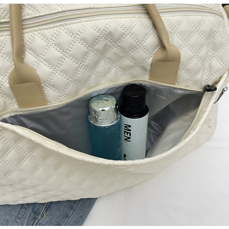 新款旅行包短途出差行李包女大容量运动健身包女士单肩斜挎手提包详情28