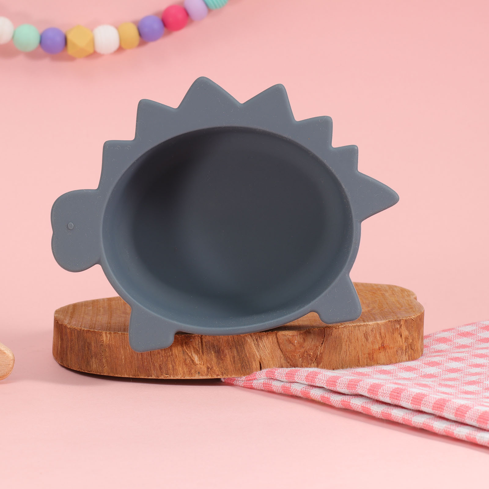 "Baby and Mother Products" Baby Feeding Silicone Tableware Set Dinosaur Bowl, Plate and Spoon Set Baby Complementary Food Application Scenario