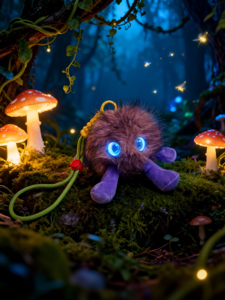 AI intelligent emotional companionship plush toys, robot dolls, bags, mobile phones, pendants, trendy and high-end small accessories pic 6