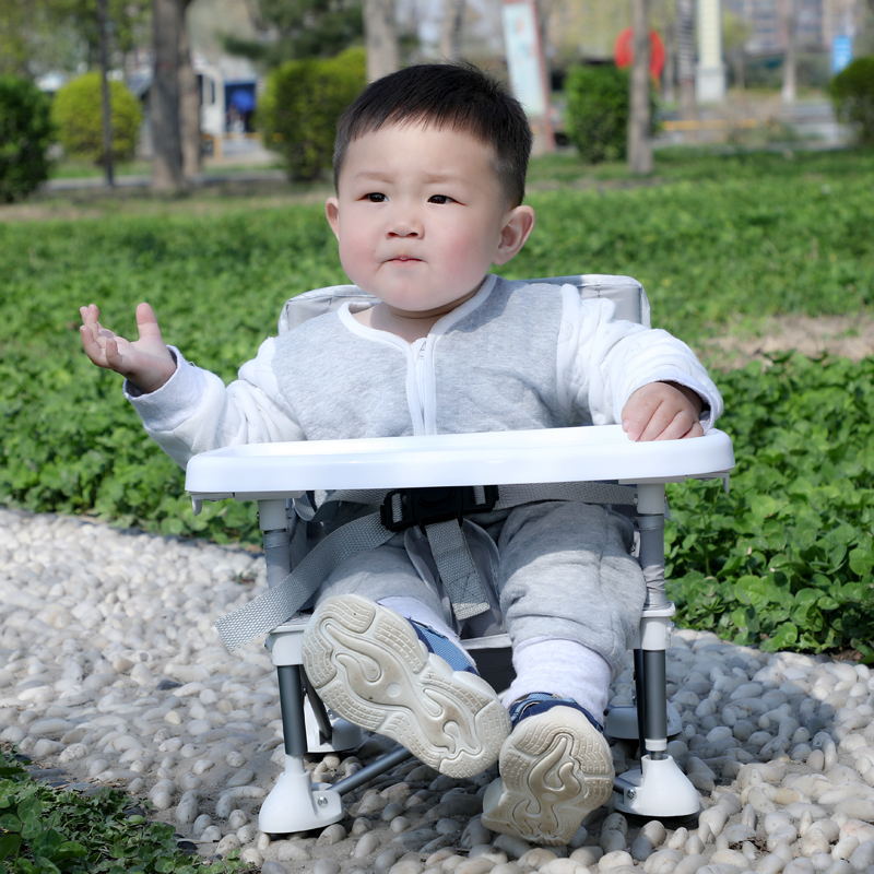 儿童餐椅 便携式可折叠餐椅婴儿餐桌小椅子宝宝吃饭 外出折叠餐椅详情图3
