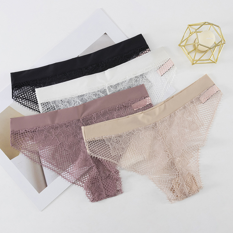 New Sexy Sexy Lace Thong Underwear Ladies Low Waist Comfortable T Pants Women Invisible Temptation Briefs Women Specification drawing