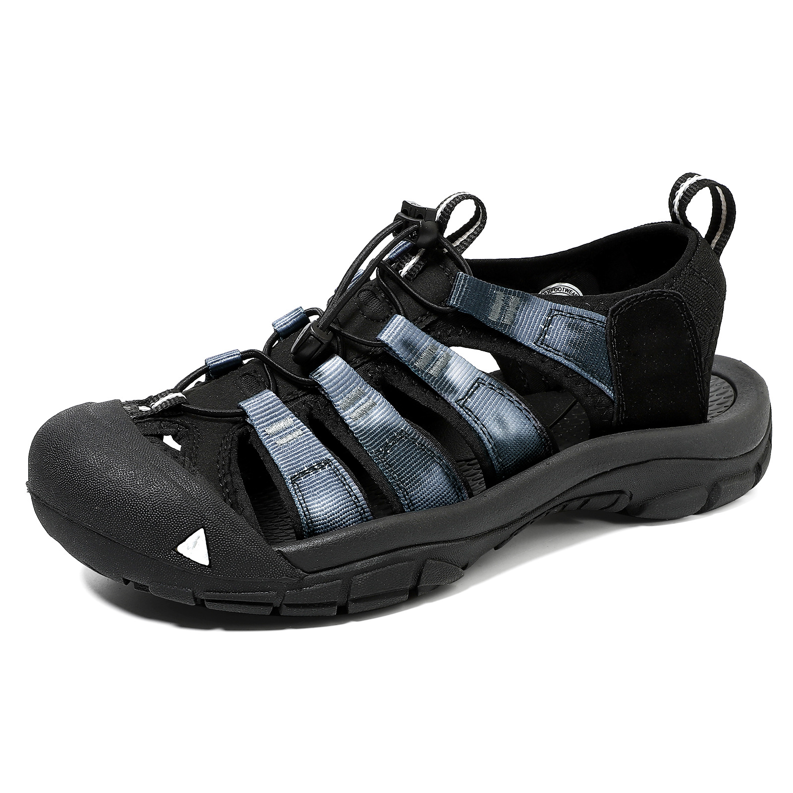 拖鞋/男士凉鞋/crocs/洞洞鞋/风帆男士凉鞋白底实物图