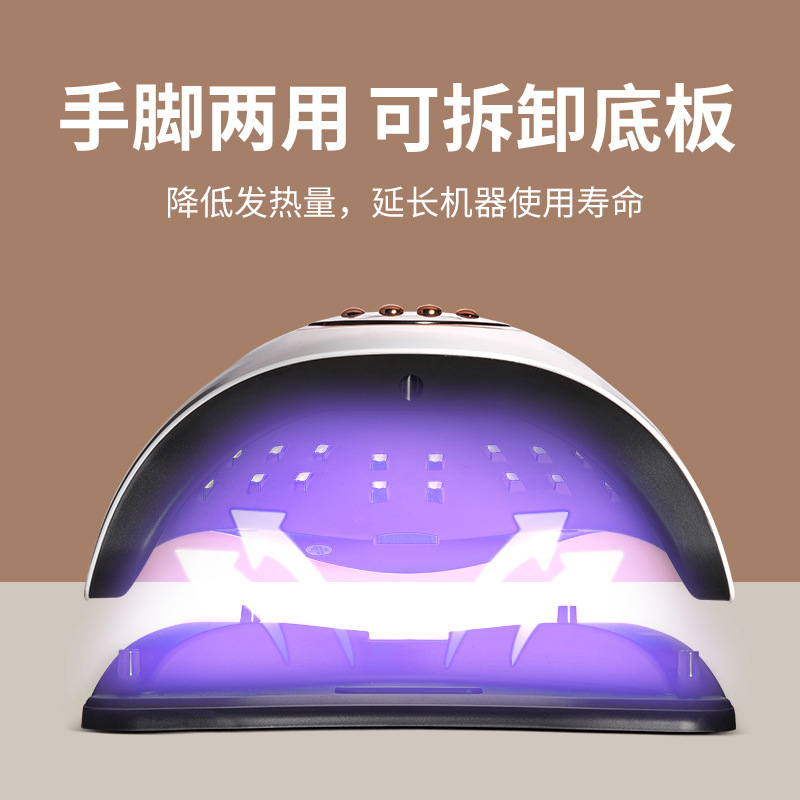 Nail art lighting therapy lamp, high-power nail art baking lamp, uv lamp, curing lamp, quick-drying nail salon nail machine lighting lamp Specification image