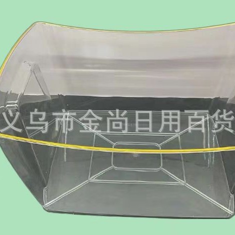 Transparent/gold-embossed ice bucket dried fruit supermarket snack storage box, snack transparent box, food display box, dry goods details Picture