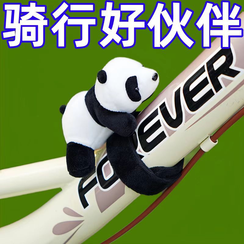 Genuine Panda Base plush wrist, panda Pop ring doll, bicycle figurine, bracelet, souvenir gift for women Application Scenario
