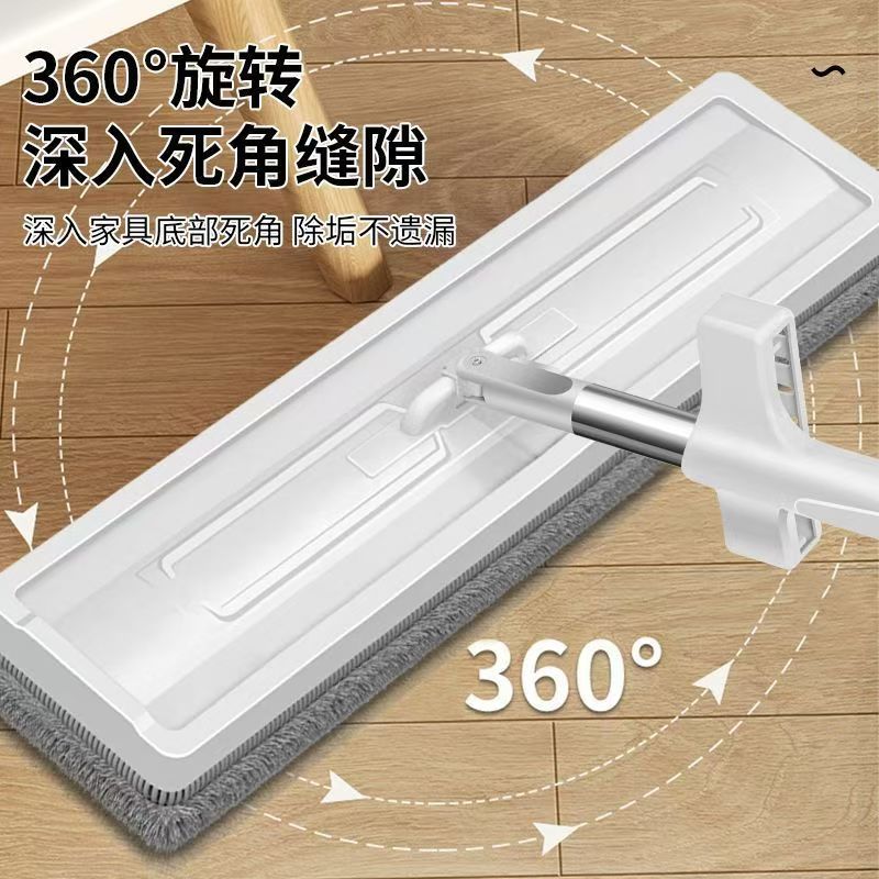 新款免手洗平板拖把家用吸水墩布一拖净干湿两用拖布懒人拖地神器产品图