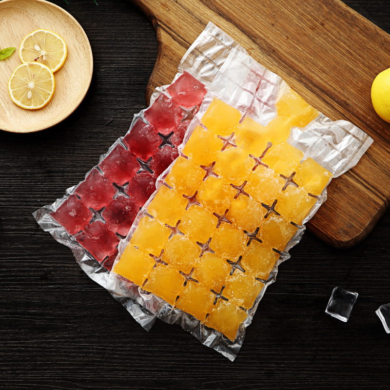 Water-Free Self-Sealing Ice Pack Ice Cream Mold Disposable Plastic Ice Lattice Bag Food Preservation And Refrigeration Self-Sealing Ice Pack