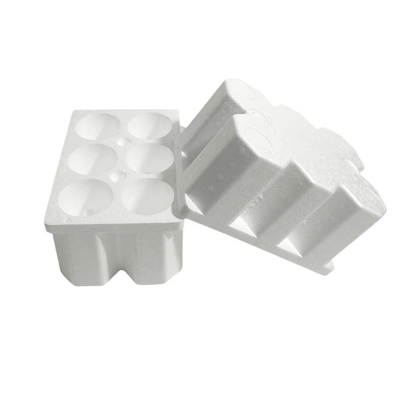 Red wine bottle foam box, single or multiple beverage wine bottles thickened anti-drop and anti-collision foam tray packaging foam box Item Picture