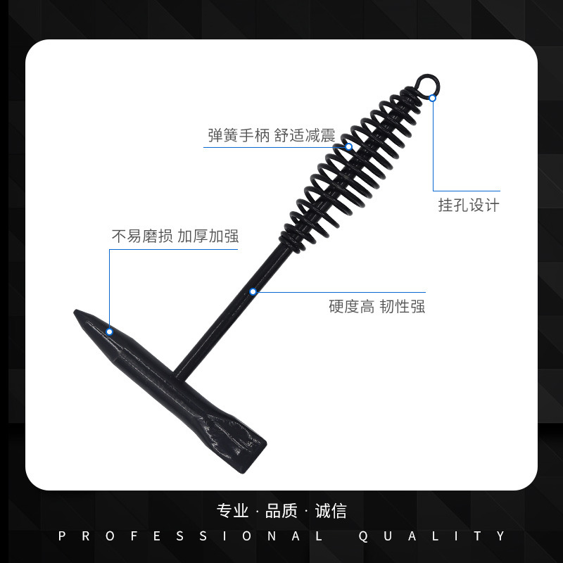 Black spring handle safety hammer detection Multi-functional safety escape ice breaker hammer welding hammer hammer for welders Application Scenario
