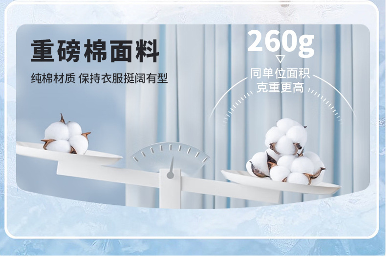 新款夏季美式重磅260g炒洗做旧短袖T恤男情侣宽松落肩上衣短袖女t详情5