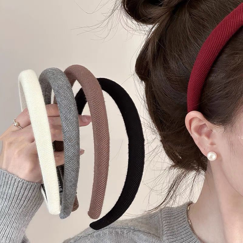 Retro checkered hairband for women, 2024 new high top facial cleansing headband, versatile for early autumn outings, hairpin headwear Specification image