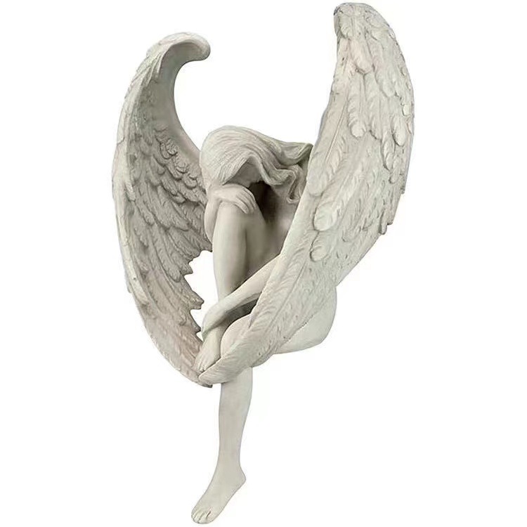 Cross-border home wall decoration statue leg angel decoration Nordic style staircase angel resin handicraft decoration Item Picture