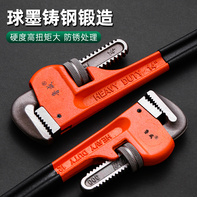 Luwei Tools Pipe pliers, American pipe pliers, 1218-inch pipe repair tools, large opening heavy-duty pipe pliers manufacturer details Picture