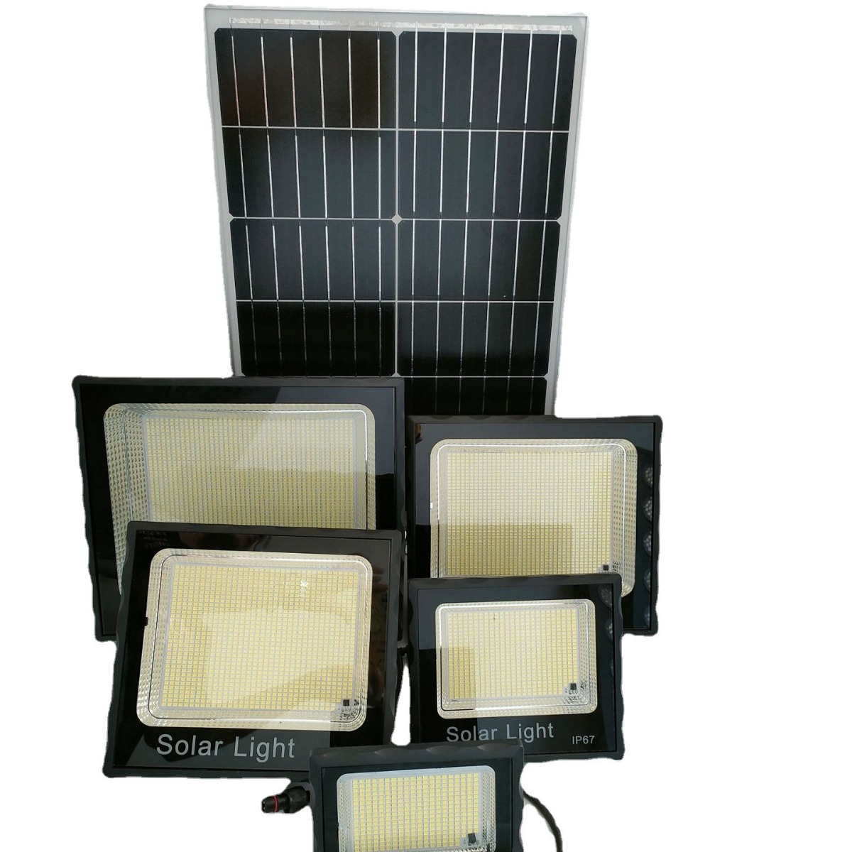 路灯光伏板/太阳能灯/太阳能板庭院灯/户外野营/户外白底实物图