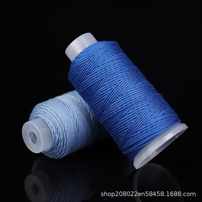 Factory direct sales of hand-spun cotton thread, large rolls of gradient strand thread, DIY hand-woven necklace and bracelet thread materials for the Dragon Boat Festival Application Scenario