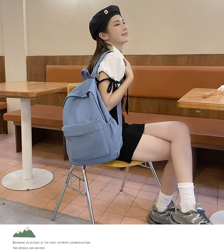 书包女日系初中生大容量学院风背包简约休闲户外双肩包高中书包女详情27