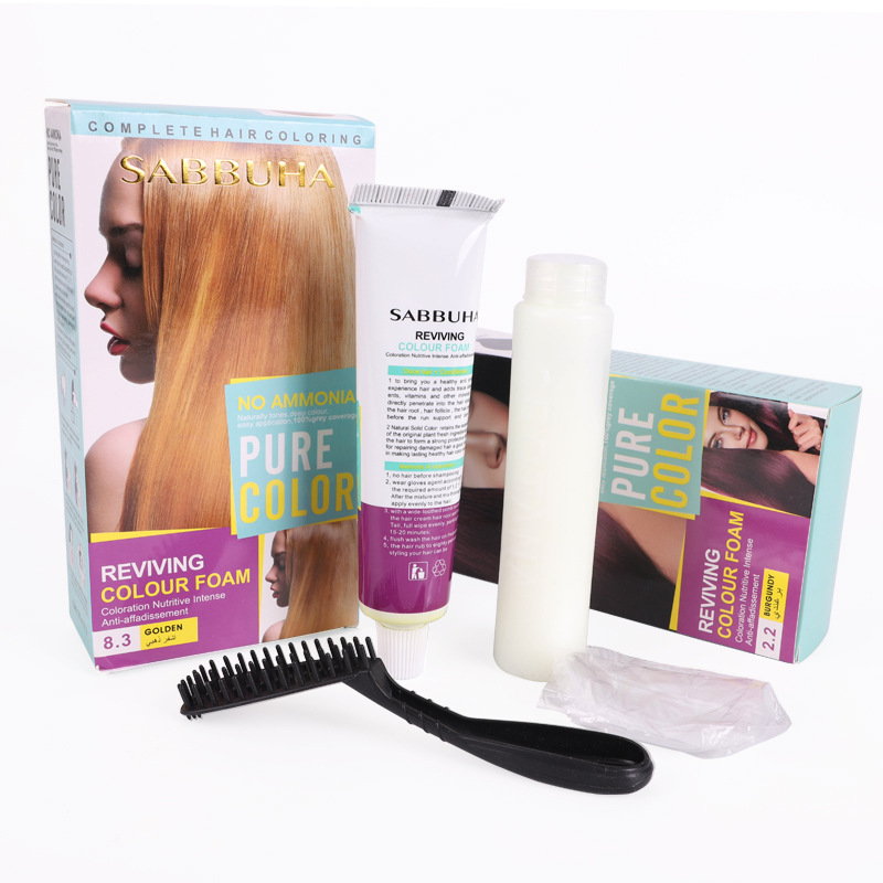 Sabbuha Hair Dye Foreign Trade Hair Dye Export Hair Dye Cross-Border Hair Dye Hair Cream Hair Dye Water Foreign Trade Item Picture