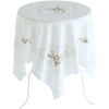 7Y99 simple and modern square table fabric, white round table mat, European country lace small round tablecloth details Picture
