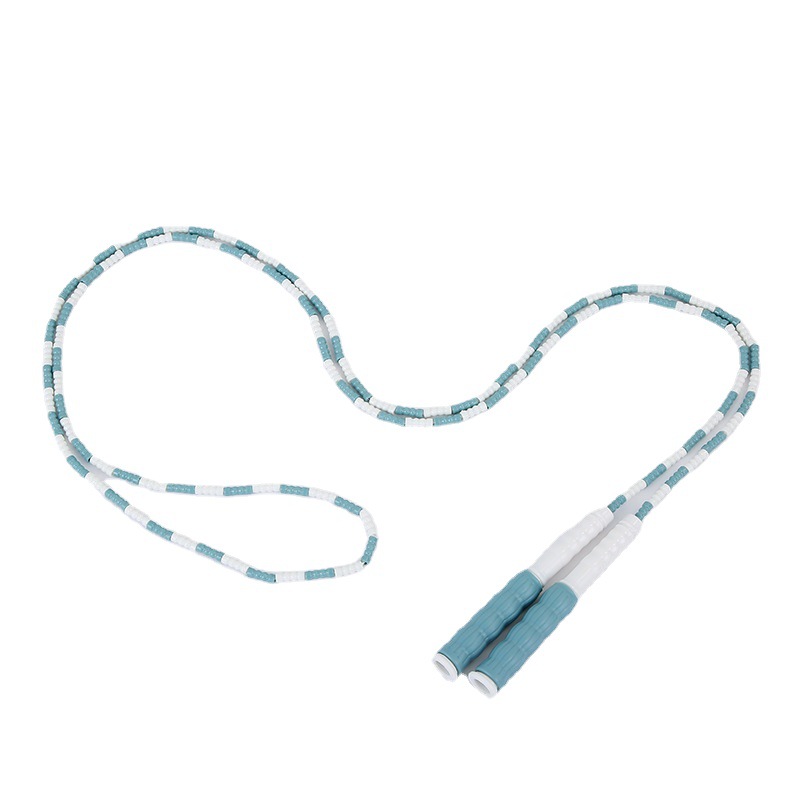 Non-Knotted Bamboo Skip Rope Primary School Figure Bead Skip Rope Beginners Children Soft Bead Skip Rope Manufacturers Wholesale Item Picture