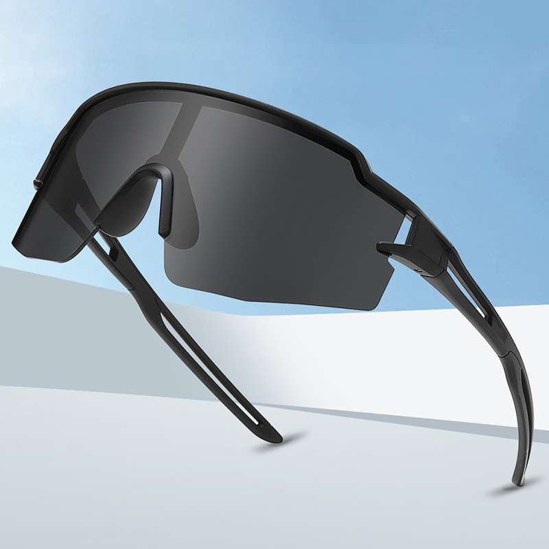 1804 new sports glasses, sunglasses, fashionable polarized and colorful cycling glasses, men's one-piece sunglasses, outdoor sunglasses details Picture