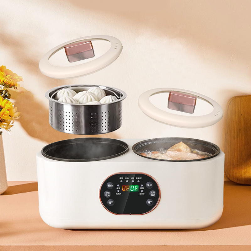 Explosive Double Gall Rice Cooker Automatic Rice Cooker Multi-Function Two-Duck Electric Hot Pot Cooking Intelligent Electric Pot details Picture