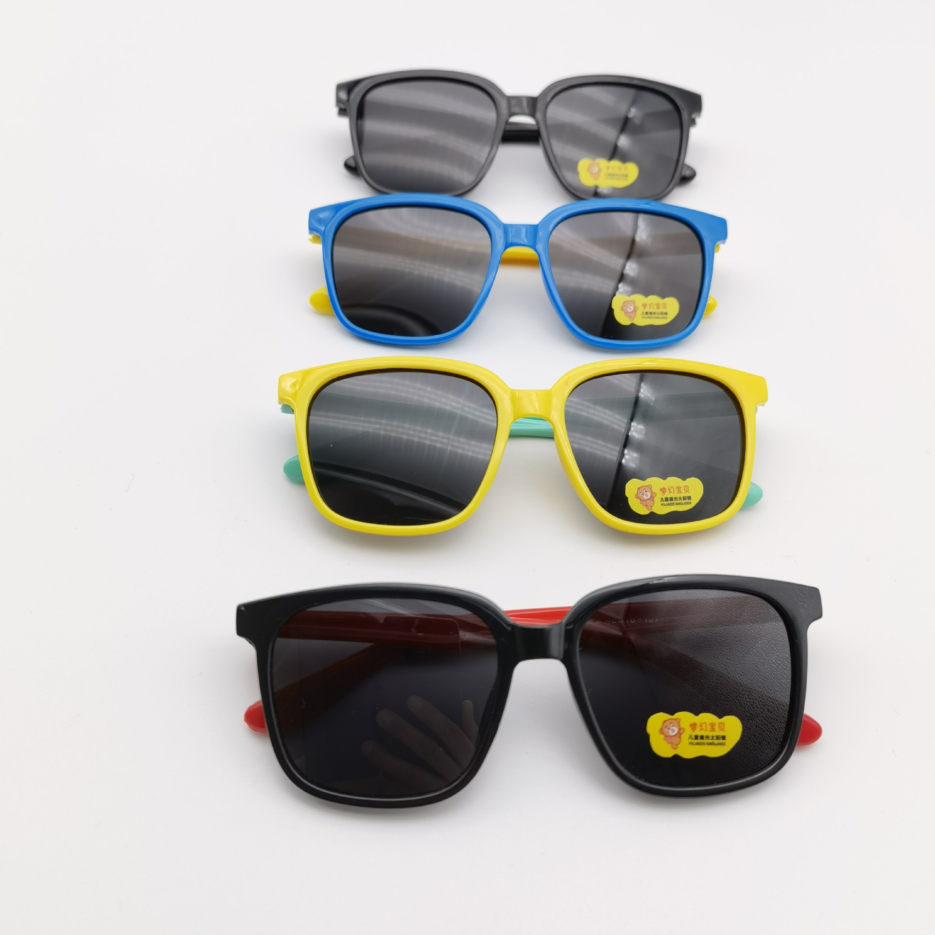 2022 New baby polarized children's sunglasses, silicone foot cuffs, continuous UV protection children's sunglasses for boys and girls