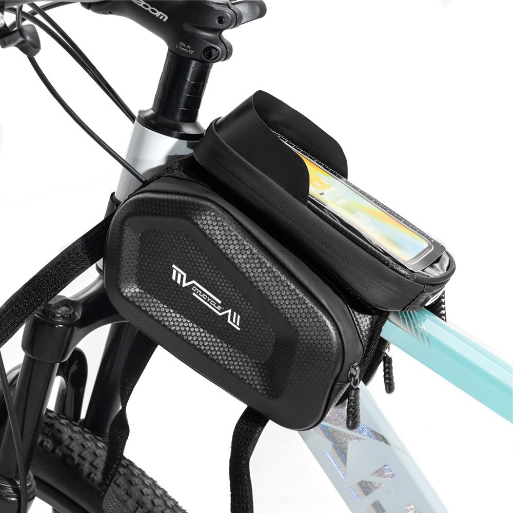 Bicycle bag, upper pipe bag, front beam bag, waterproof mountain bike front bag, mobile phone bag, hanging bag, saddle bag, cycling equipment Specification image