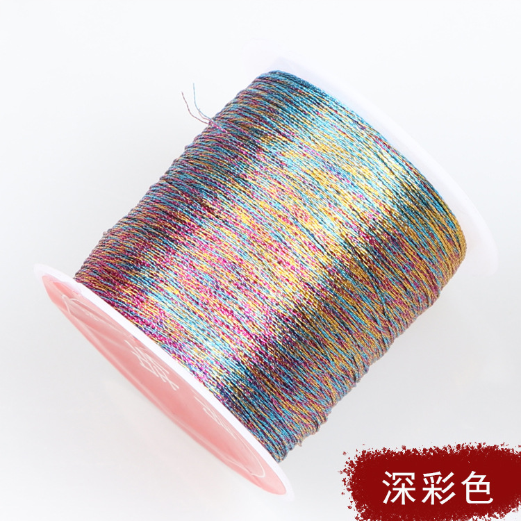 缝纫线涤纶/缝纫线/402高速缝纫线/高亮丝绒线/韩国腊绳白底实物图