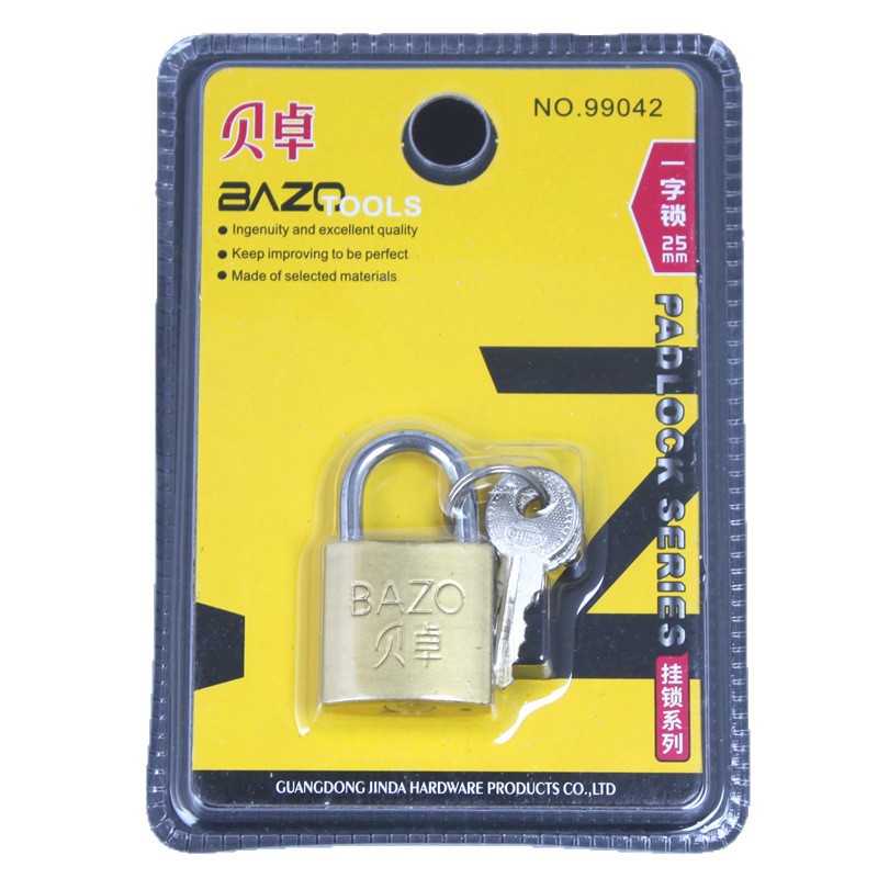 Cerraduras de la serie de hardware de bejo 99005 candados de boutique cerradura de hierro grande y pequeño cerradura de seguridad cerradura de hoja de acero Item Picture