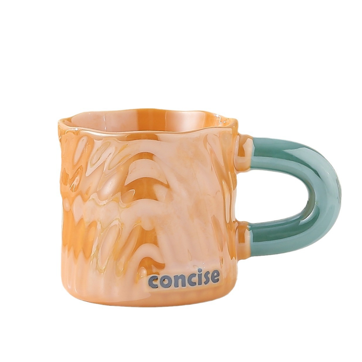 马克杯/陶瓷盖/咖啡杯/变色马克杯/陶瓷杯和盘子白底实物图