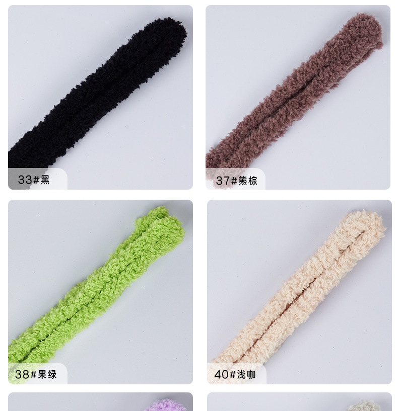 工厂直供15mm超粗超密毛绒毛线珊瑚扭扭棒毛条批發 手工diy小奶狗详情7