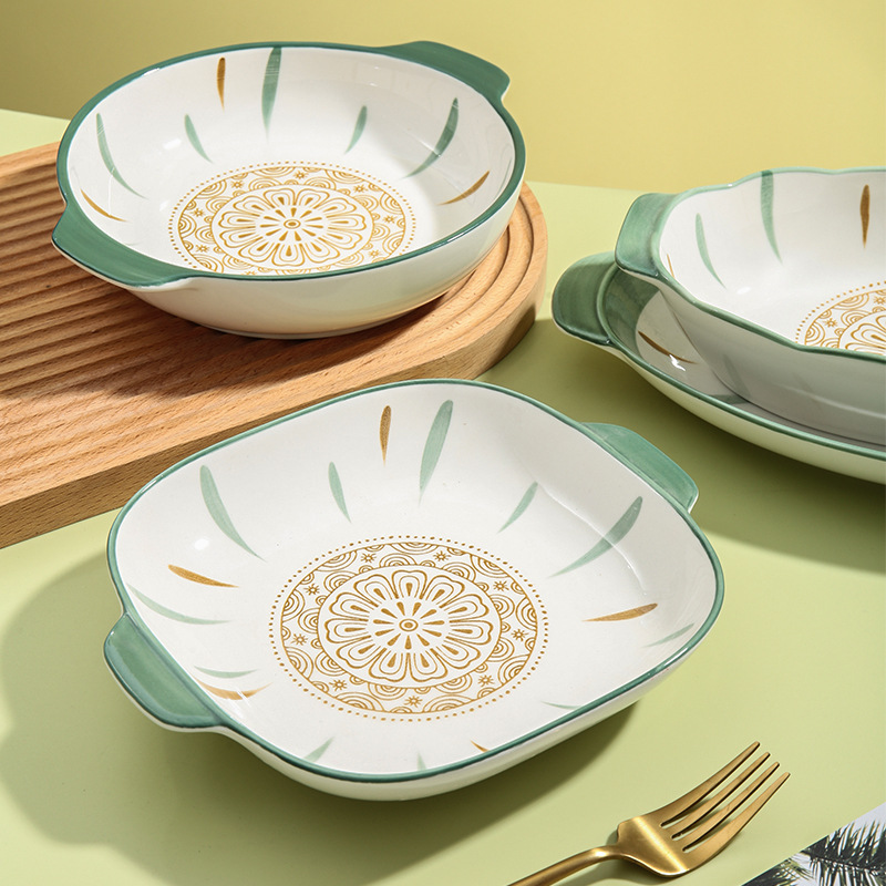 新款日式家用碗碟套装陶瓷餐具网红创意组合ins风餐盘组合批发详情图3