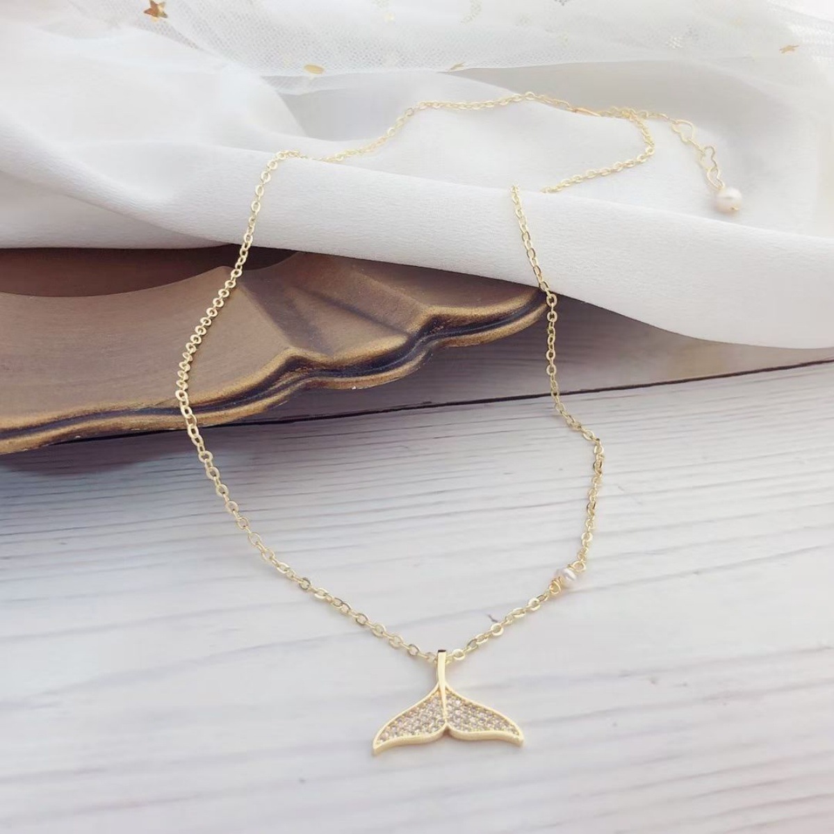 人鱼项链简约随性韩范小清新时尚网红爆款个性新潮自然