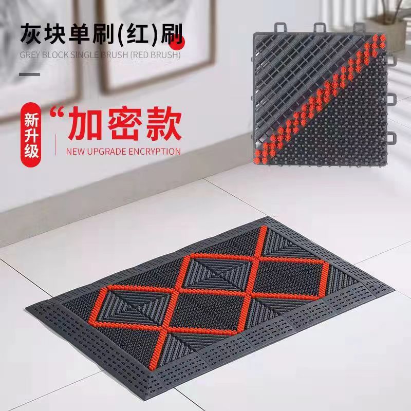 Anti-slip floor MATS, outdoor three-in-one spliced door and entrance commercial carpets, outdoor floor MATS, hotel dust-removing door MATS details Picture