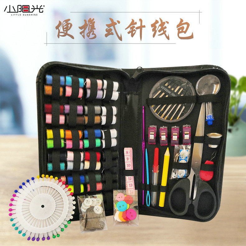 172 Pieces Of Large Capacity Home Travel Sewing Kit Practical Sewing Thread Stripping Knife Yarn Cutting Tape Sewing Kit Specification drawing