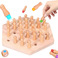 儿童益智桌面游戏玩具记忆棋多功能木制逻辑思维早教专注力玩具图