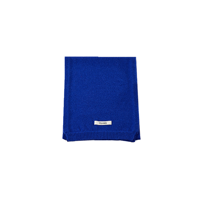 2023 Autumn And Winter New Korean Version Of Alpaca Winter Solid Color Warm Knit Scarf Student Wool Scarf Item Picture