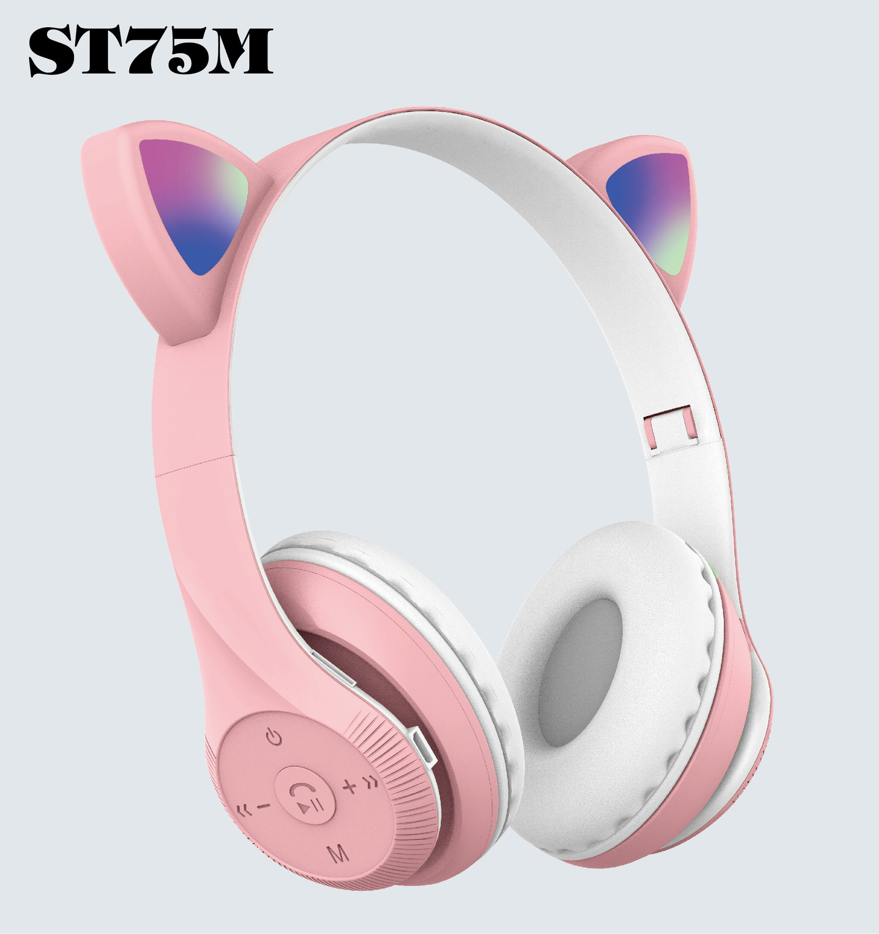 Source Factory's ST75M Fashionable cat-ear LED foldable wireless Bluetooth headphones 5.1 Application Scenario