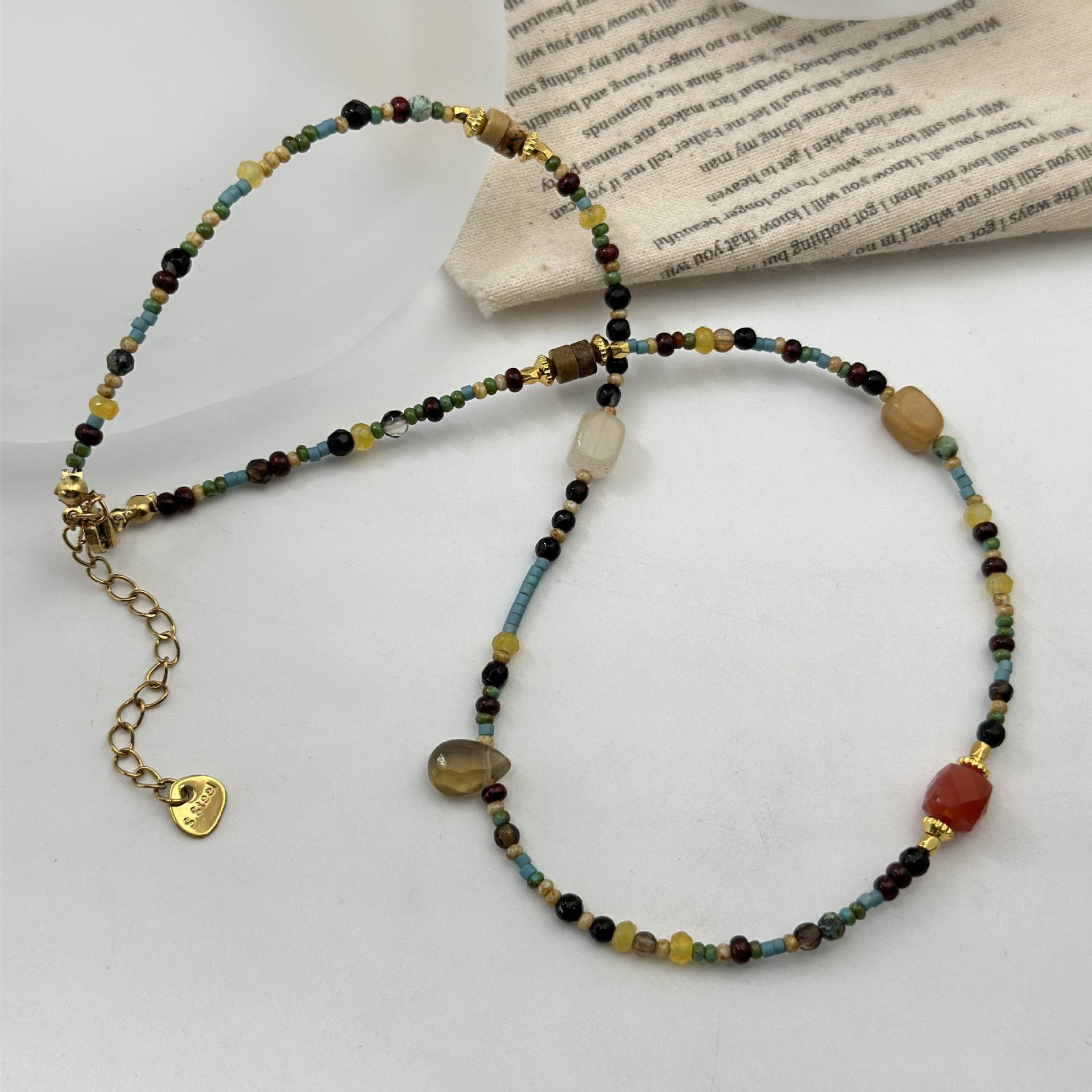 项链/不锈钢项链/珍珠项链/银饰/锆石项链细节图