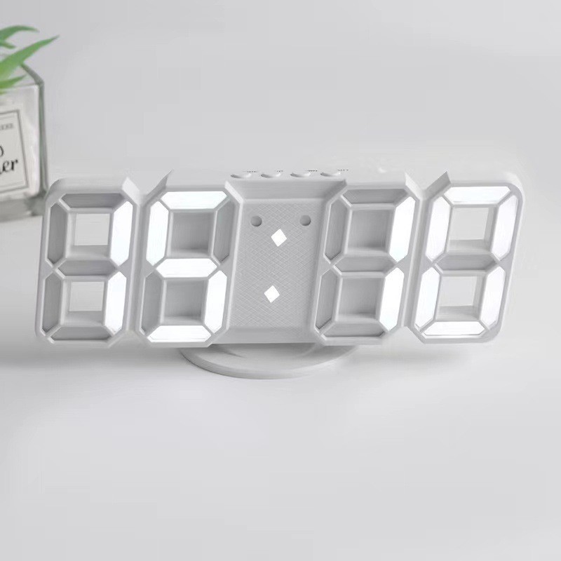 Korean 3d digital clock, alarm clock, digital wall-mounted clock, LED electronic gift alarm clock, large-sized clock, temperature clock Application Scenario