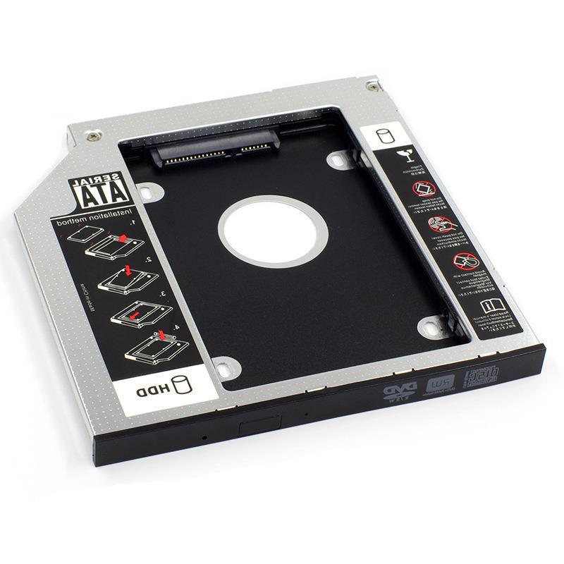 Notebook optical drive bracket, 2.5-inch mechanical SSD stand, aluminum SATA3 optical drive slot, solid-state drive optical drive bracket Application Scenario