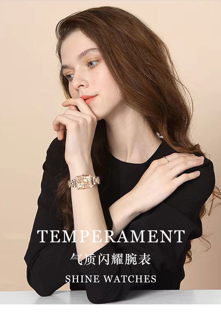 新款直播钢带防水女士手表时尚镶钻手表气质女表爆款批发石英表详情11