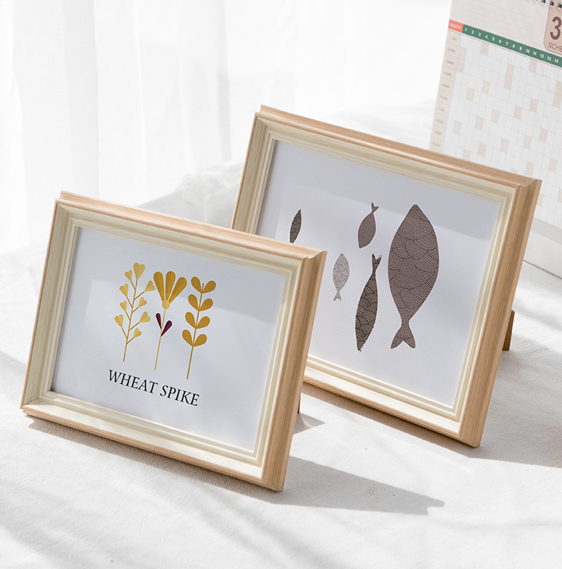 文艺相框摆台创意相框桌面摆件7寸56810A4挂墙相框装饰房间相片框