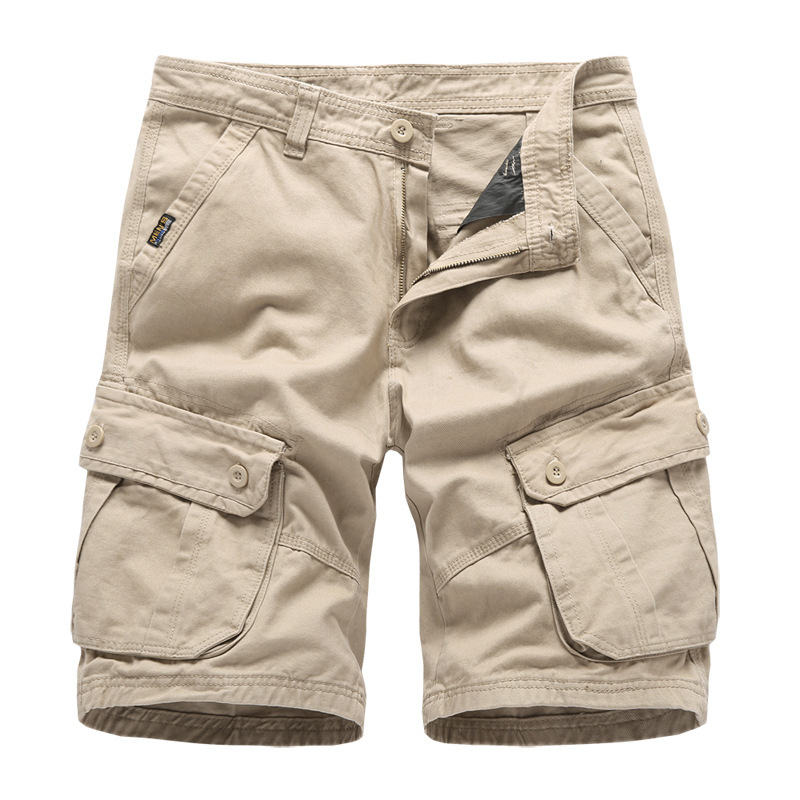 Amazon summer men's wear capri pants, loose cargo pants, pure cotton shorts, men's plus-size sportswear pants, export pants