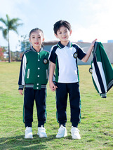 新款    幼儿园老师园服英伦风儿童班服学院风小学生校服套装 111