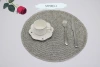 European-style waterproof and anti-slip thickened round placemats, pp woven Western restaurant and hotel tableware MATS, heat insulation MATS Specification image