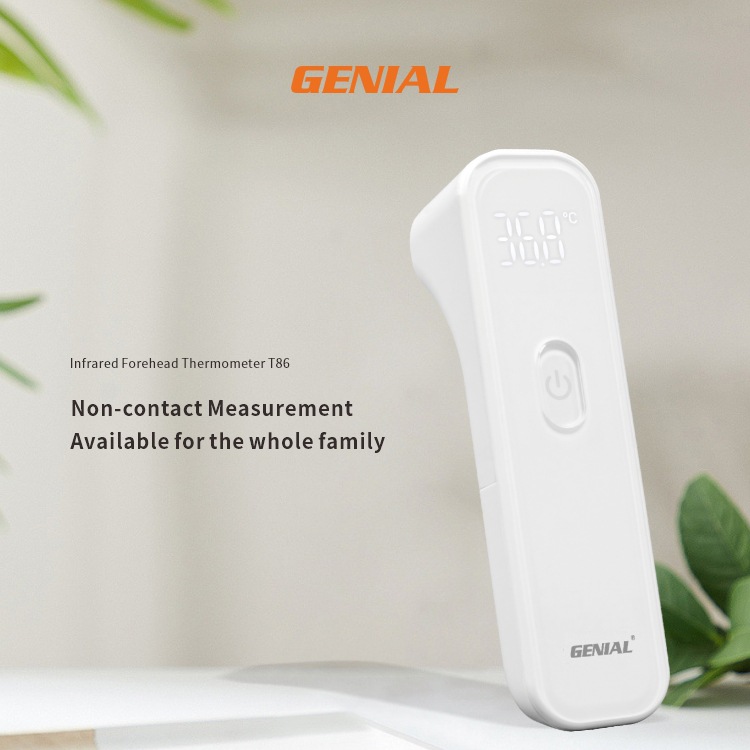 Cross-Border Infrared Temperature Measuring Gun Foreign Trade Export Household Handheld Intelligent Thermometer Non-Contact Forehead Temperature Gun Specification drawing